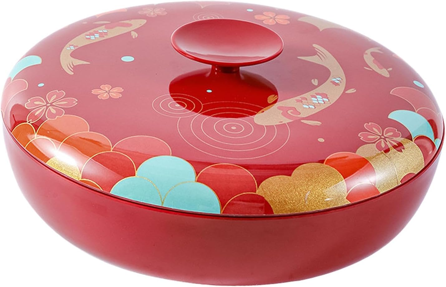 Rotate Candy Snacks Tray Dried Fruit Dish Container Chinese New Year Decor for Spring Festival Storage Solution Party Favors
