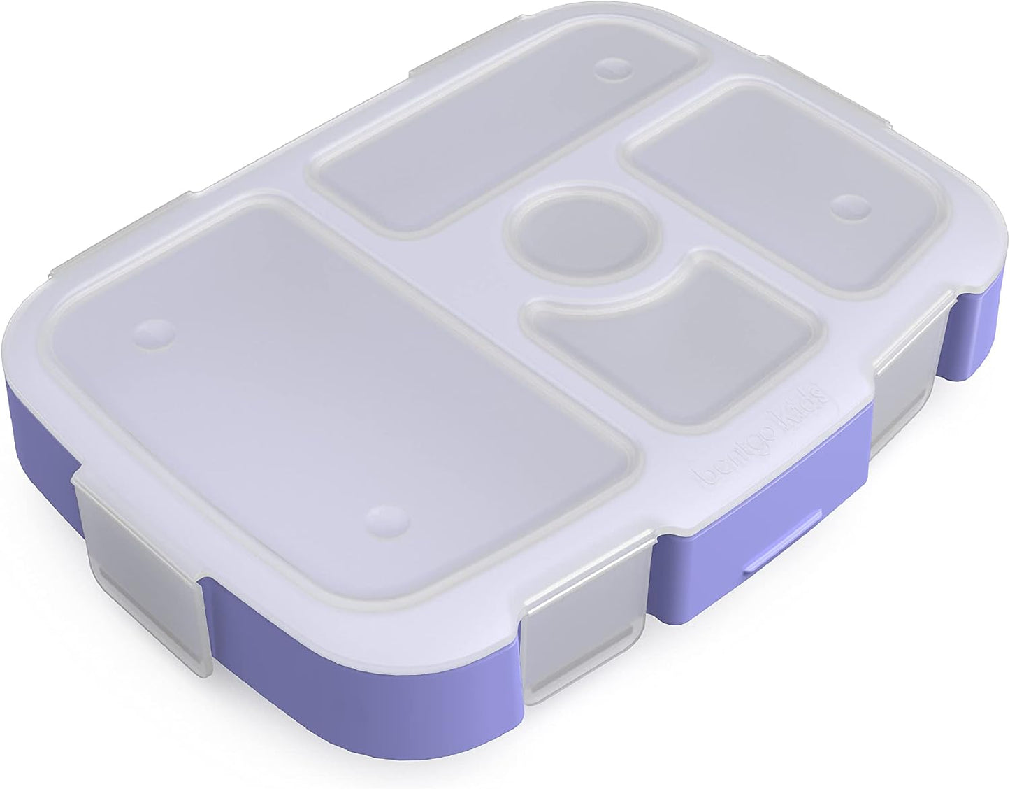 Bentgo® Kids Prints Tray with Transparent Cover - Reusable, BPA-Free, 5-Compartment Meal Prep Container with Built-In Portion Control for Healthy Meals At Home & On the Go (Mermaids in the Sea)