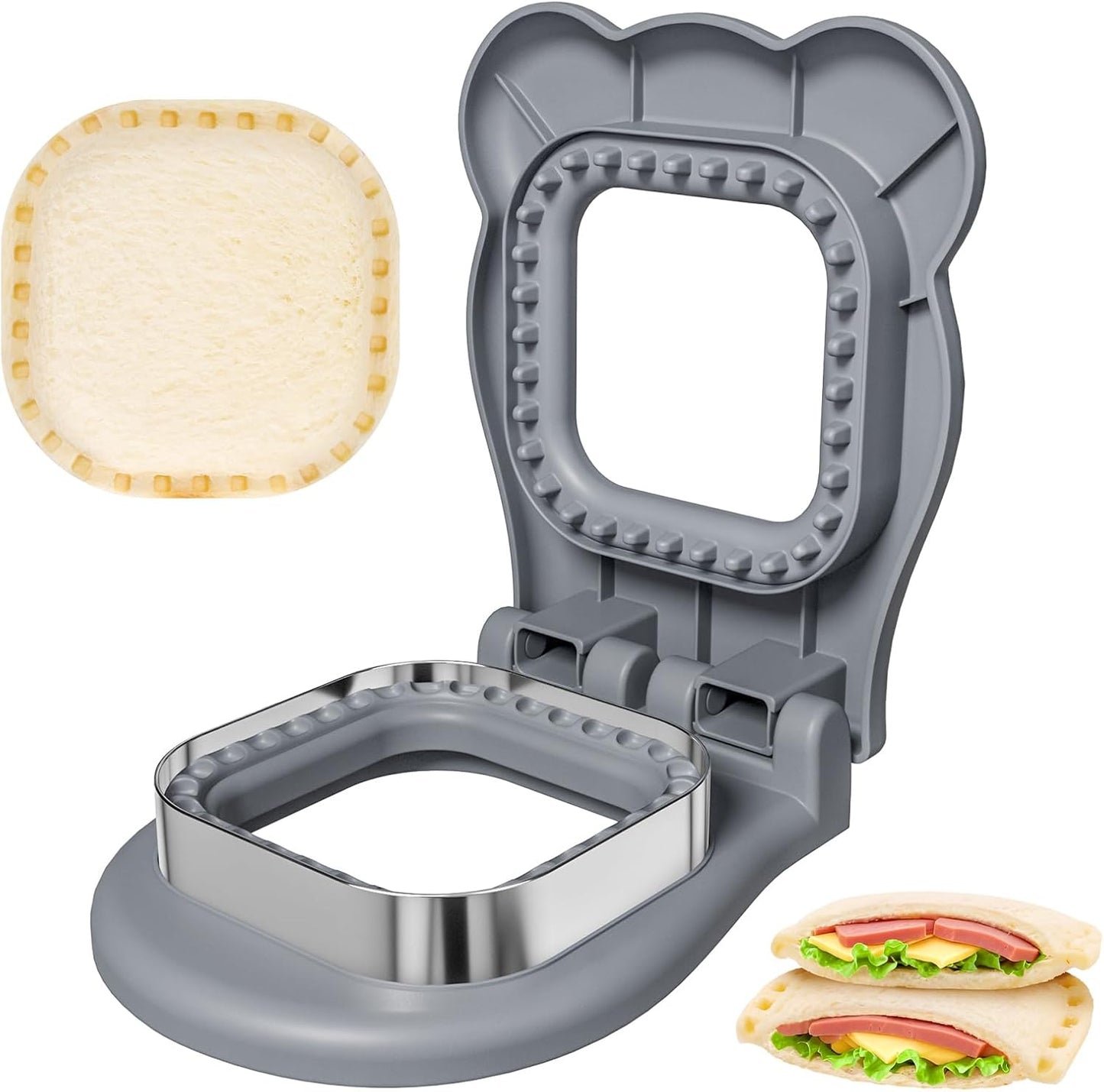 32PCS Sandwich Cutter and Sealer Set Sandwich Cutter for Kids, Vegetable Fruit Cutter Shapes with Food Picks for Kids School Lunch Bento Box Accessories Cookie Cutters