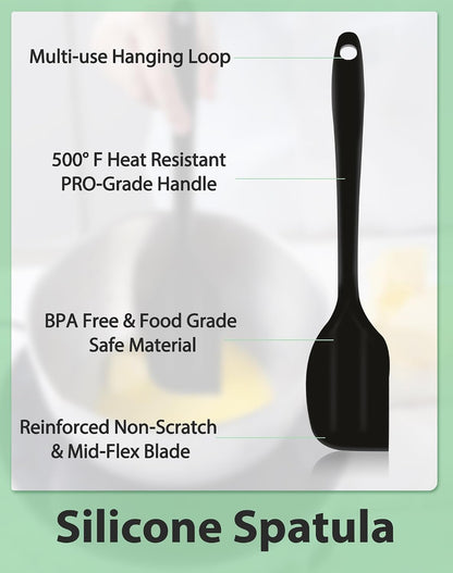 Marsheepy Stainless Steel Mixing Bowls With Handle And Pour Spout,3 Pieces Of Thick Stainless Steel Nesting Storage Bowls With Silicone Spatula for Kitchen Use,Size 1.1/1.8/2.3 Quart