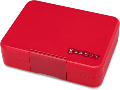 Yumbox Snack Box, 3 Compartments, Leakproof, Glitter Blue | Built-In Dip Well | Removable Compartment Tray | Easy-Open Single Latch | Lightweight & Compact | Perfect for Snacks & Sides