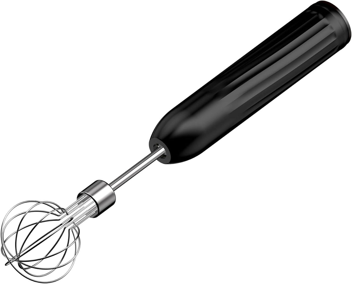 Handheld Electric Egg Beater Whisk,2-Speed USB-C Rechargeable Portable Wireless Balloon Whisk for Eggs, Milkshake Cream, Butter, Baby Food Fruits, Sauces and Soup for Kitchen,Camping Baking - White