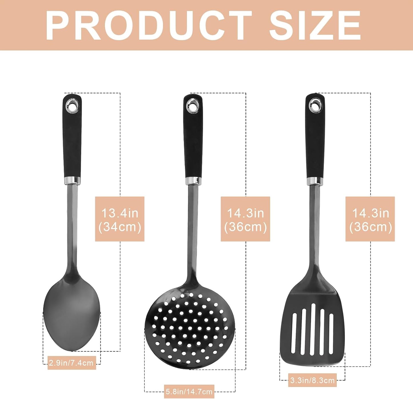 Stainless Steel Slotted Turner Spatula, Metal Spatula for Cast Iron & Stainless Steel Pans, Thin Edge Kitchen Turner for Eggs, Pancakes, Burgers, Dishwasher Safe