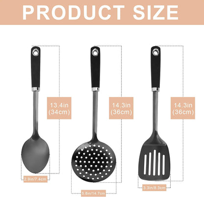 Stainless Steel Slotted Turner Spatula, Thin Edge Turner, Silver | Thin-edge Metal Spatula for Cast Iron and Stainless Steel Pans; Flips Eggs, Pancakes Burgers; Dishwasher Safe