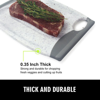 7.48" Small Plastic Cutting Board for Small Kitchen Task (Grey)
