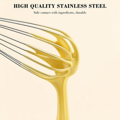 NileHome 3-Pack Stainless Steel Whisk Set, Kitchen Utensils for Cooking