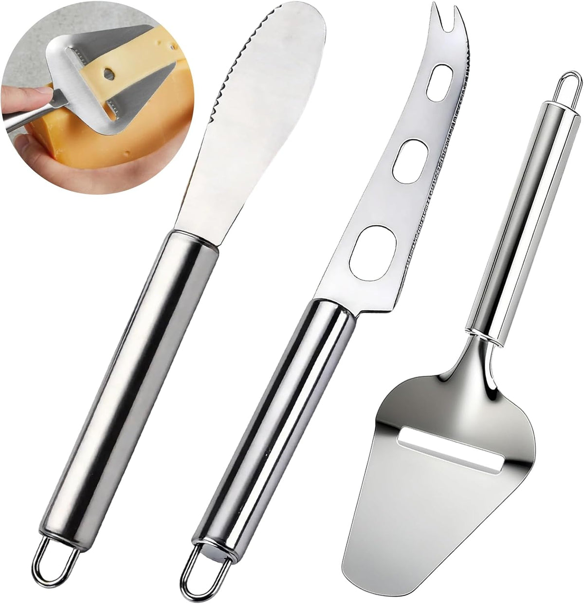 Premium Stainless Steel Cheese Slicer,Multi-Functional Cheese Slicer Plane