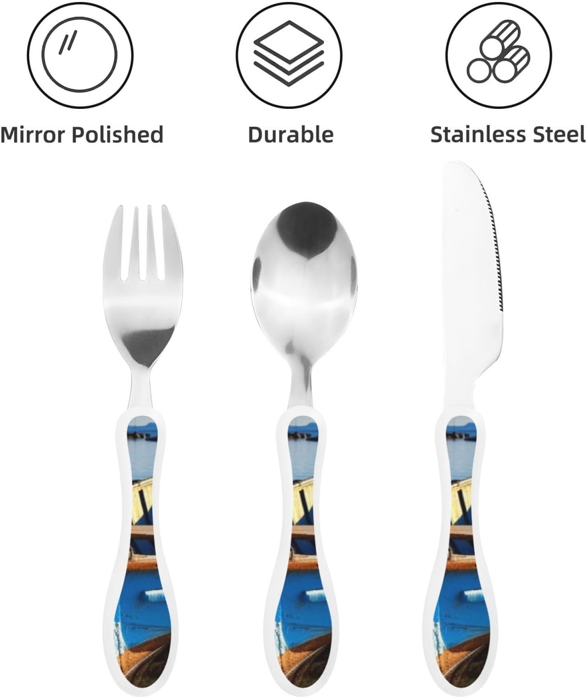 3-Piece Kids Silverware Set With Storage Case, Stainless Steel Reusable Children Safe Knife Spoon Fork Set Animal Cartoon Owls Cute Children Flatware Set For Kids Lunch Box