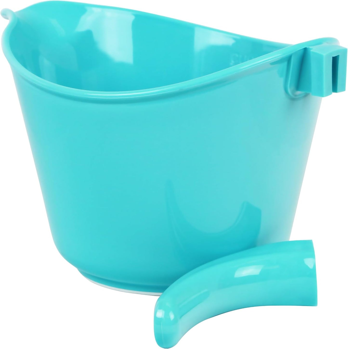 Batter Bowl With Pour Spout, Non-Slip Base,Space Saving Detachable Handle with Lid, 2 QT Heavy Duty BPA-Free Microwave & Dishwasher Safe (Fresh Lemons)