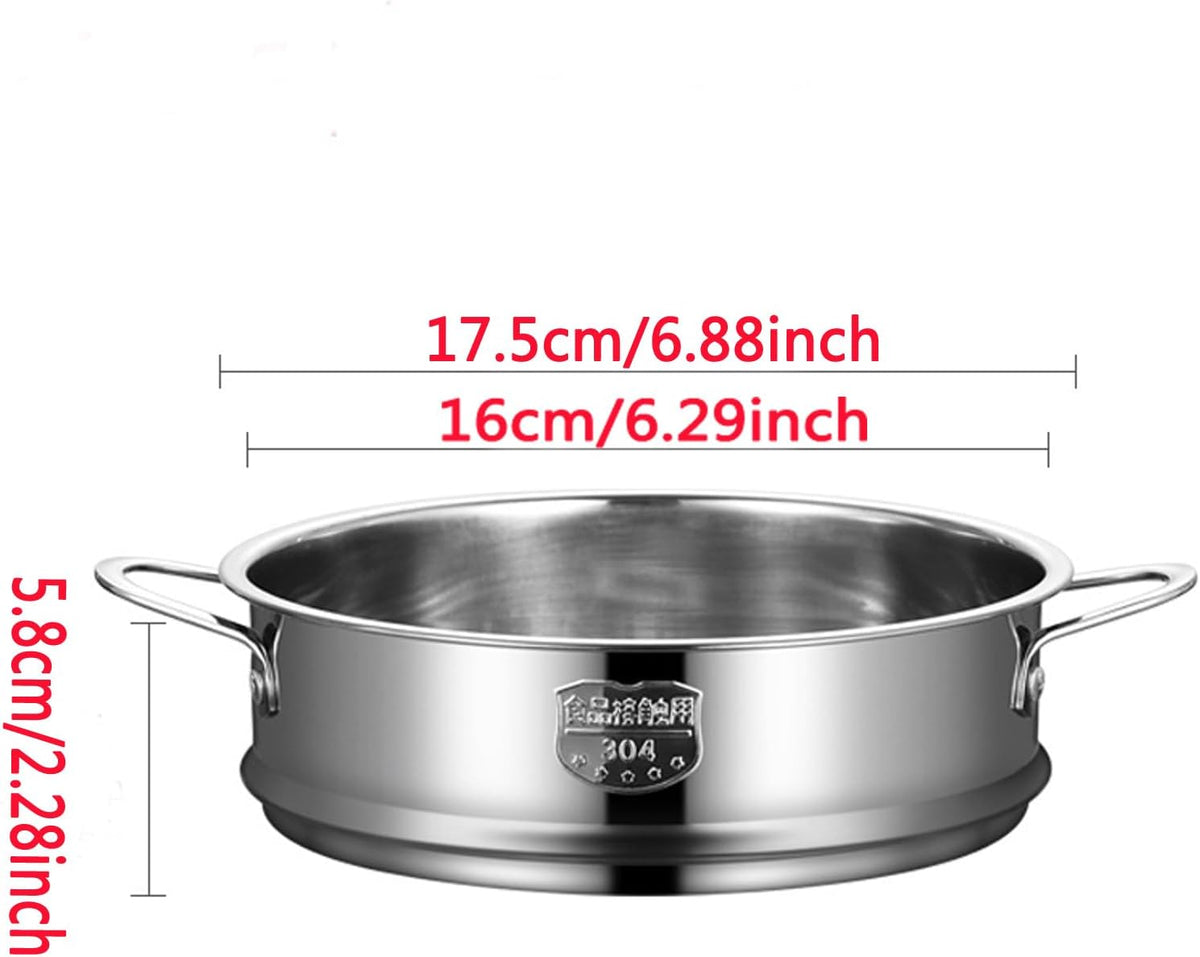 Stainless Steel Dumpling Steamer Basket,Insert for Pot Cooking(9.44INCH）