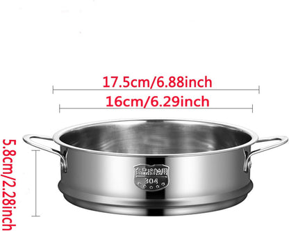 Stainless Steel Dumpling Steamer Basket,Insert for Pot Cooking(9.44INCH）
