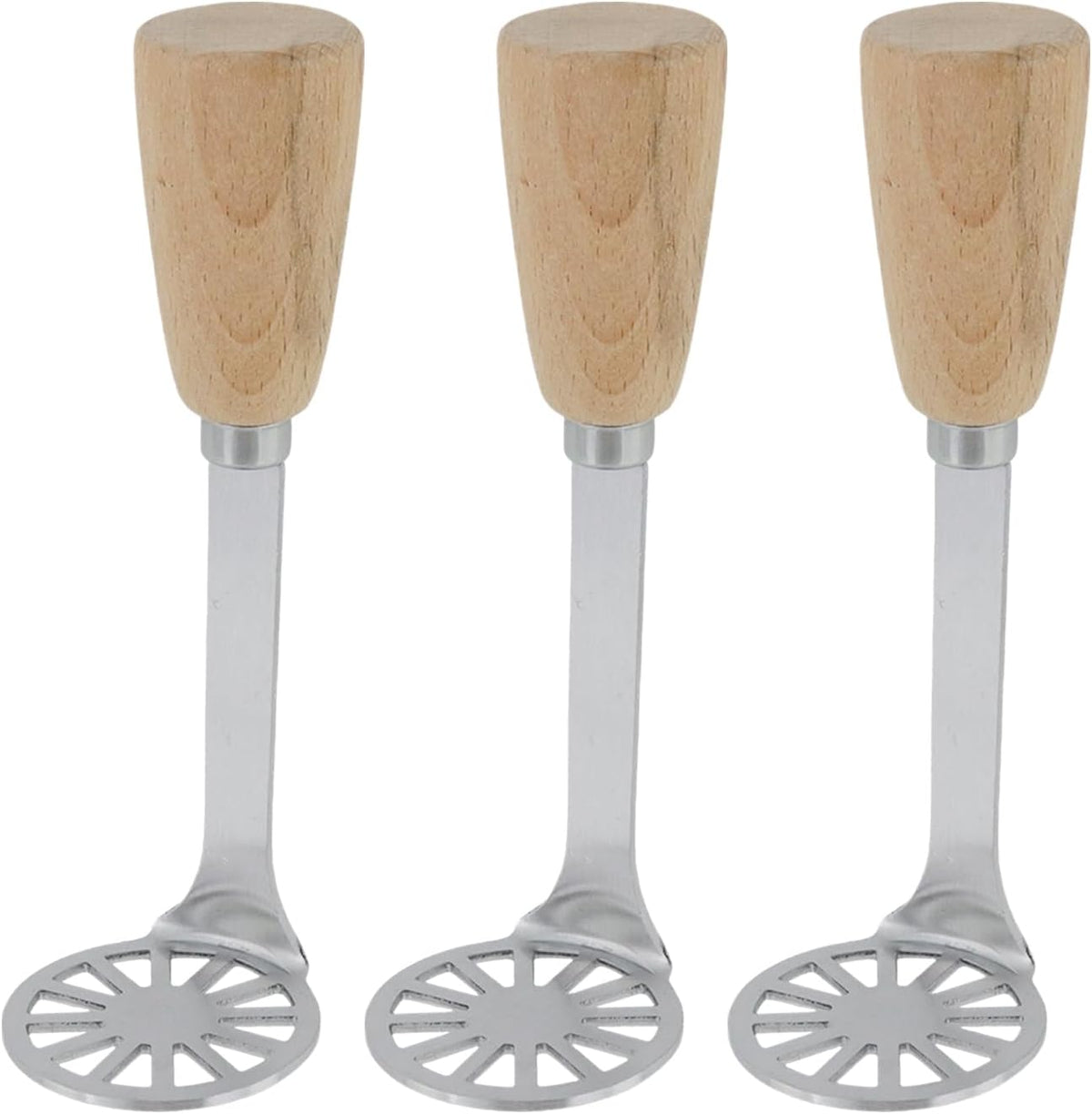 5.9" Mini Potato Masher,Avocado Masher with Wood Non Slip Handle