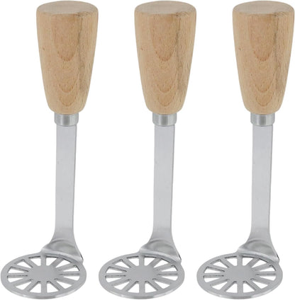 5.9" Mini Potato Masher,Avocado Masher with Wood Non Slip Handle