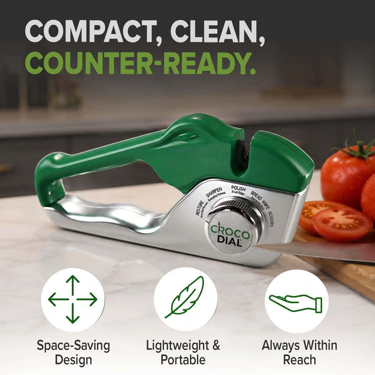 5-in-1 Knife Sharpener for Straight & Serrated Knives
