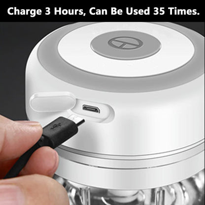Electric Mini Garlic Mincer, 100ML USB Vegetable Onion Chopper