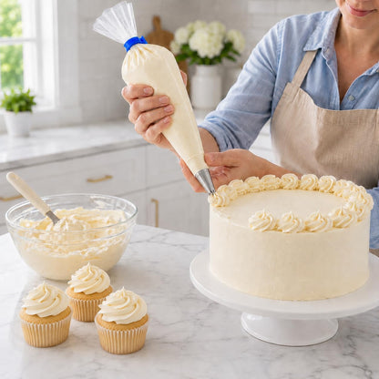 icing bags and tips set pastry bags and tips cake piping kit icing piping kit piping bags and tips set cupcake decorating kit frosting piping kit cake decorating kit 12inch 100count set