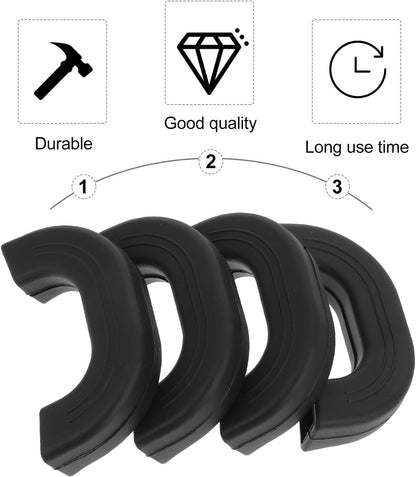 Hemoton 4pcs Silicone Pot Holders Set,Anti- Scald Hot Handle Protectors,Silicone Pot Holder Sleeve,Reusable Pan Handle Sleeve Covers,Cast Iron Skillet Handle Covers for Pans Skillets