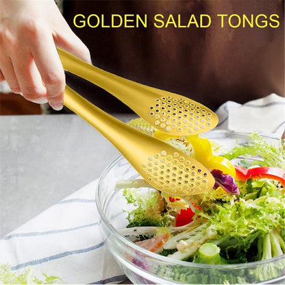 4 PCS Serving Tongs Black Tongs 9 Inch Serving Utensils Stainless Steel Serving Tongs for Salad Buffet Appetizer Dessert Tong for Food Parties, IAX-4B1-68