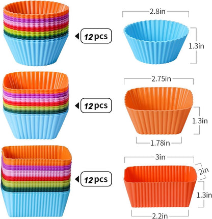 Doiaz Silicone Lunch Bento Box Dividers, Bento Bundle Lunch Box Accessories for Lunch Containers