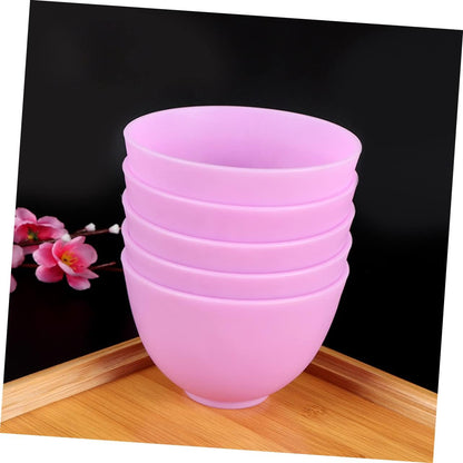 Didiseaon Odorless Anti-drop Silicone Mixing Bowl for Facial Masks Cooking Flexible Microwave Dishwasher Safe for Ingredients Sauces Medium Green