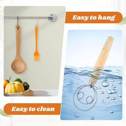 Sourdough Bread Baking Tool Set -Danish Dough Whisk Set of 6 Pieces