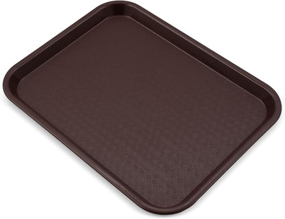 Carlisle FoodService Products Café Cafeteria Tray, Fast Food Tray for Restaurant or Commercial Use, 14" x 18", 1 Count, Black