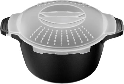 Large Microwave Cookware Steamer 2 Quart Vegetable Cooker for Cooking