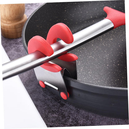 Stainless Steel Pot Clip Spoon Holder for Pot 4Pcs Kitchen Tool