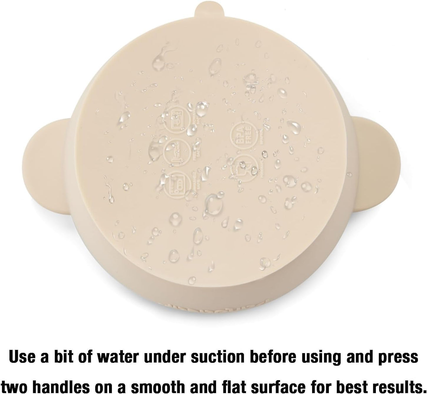 PandaEar 3 Pack Baby Bowls with Suction| Leak-Proof Stay Put Silicone Food Bowl with Lids for Babies Kids Toddlers Infants| Food Grade Soft Safe BPA-Free Silicone (Pink Rose Linen)