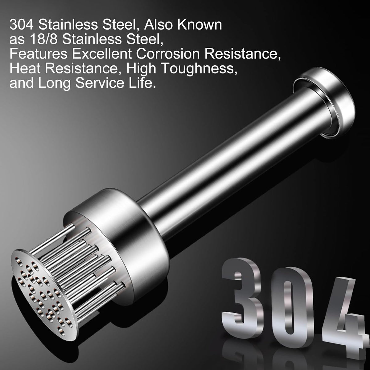 Stainless Steel Meat Tenderizer Tool, 21 Sharp Needles