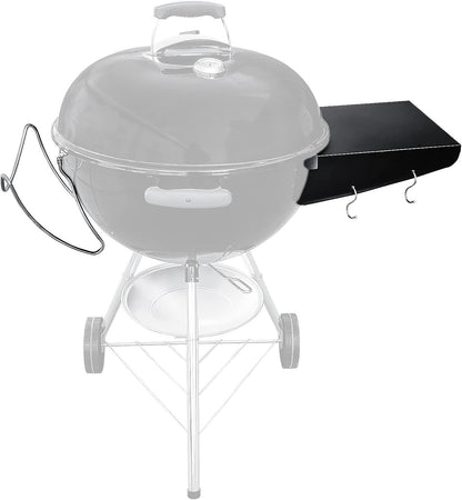 GRISUN Grill Table Shelf and Lid Holder for Weber Kettle Grills 22 Inches, Charcoal Grill Side Table Shelf and Slide a Side Lid Prop, Charcoal Grill Accessories for Weber, (Grill No Included)