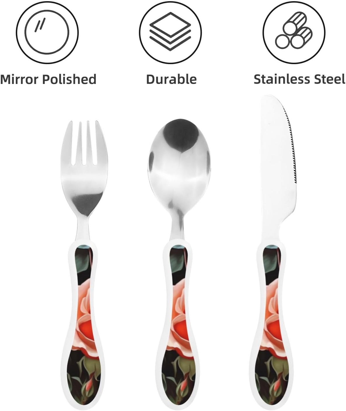 3-Piece Kids Silverware Set With Storage Case, Stainless Steel Reusable Children Safe Knife Spoon Fork Set Animal Cartoon Owls Cute Children Flatware Set For Kids Lunch Box