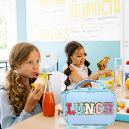 GYEUKHAM Insulated Lunch Box for School, Thermal Reusable Durable Freezable Lunch Bags for Kids Boys Girls Men Women - Small Soft Cooler Portable Lunch Tote Kit for Work Picnic Travel,Black
