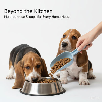 Plastic Scoops for Canisters, Plastic Scoop for Ice Cubes, Flour Scoops Dry Goods Coffee Beans & Cereals