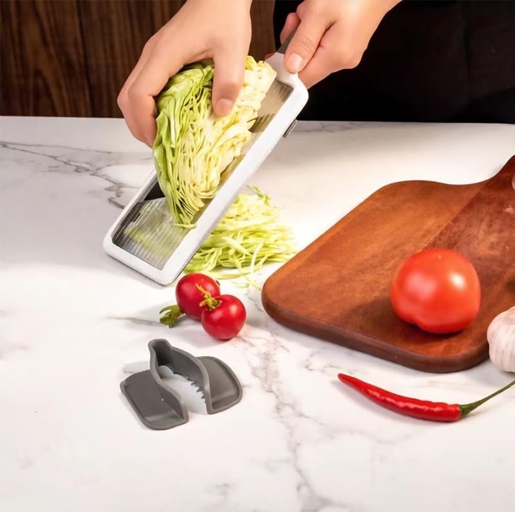 NACOLUS Mandoline Slicer for Kitchen, Adjustable Vegetable Slicer with Food Holder,Handheld Potato Slicer, Simple&Handy veggie slicer vegetable cutter