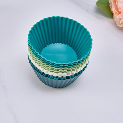 12 Pack Silicone Cupcake Liners - Reusable Baking Cups, Non-Stick Muffin Liners & Cup Cake Set