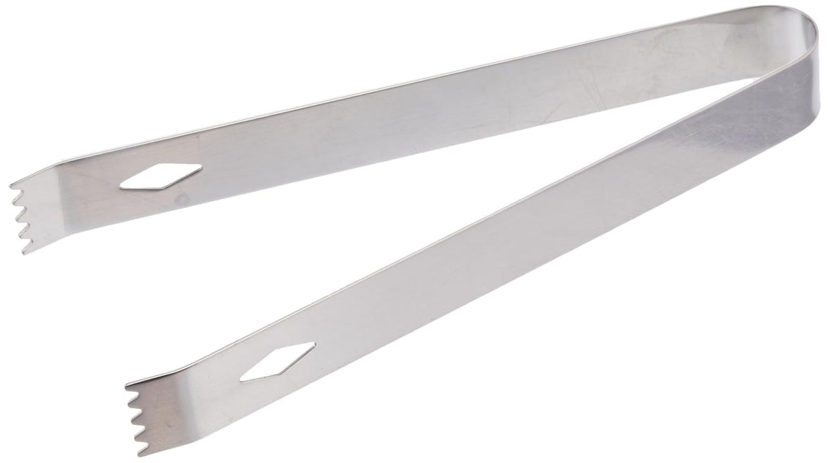 Tablecraft Stainless Steel Ice Tongs, 6.75", Metallic