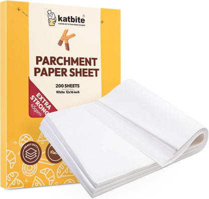 Katbite Hamburger Patty Paper 1000Pcs, 5.5"x5.5" Non Stick Parchment Paper Squares Sheets for Patty Seperate, Burger Press, Ground Beef, Freezing or Candy Wrappers, Use for Oven, Microwave or Freezer