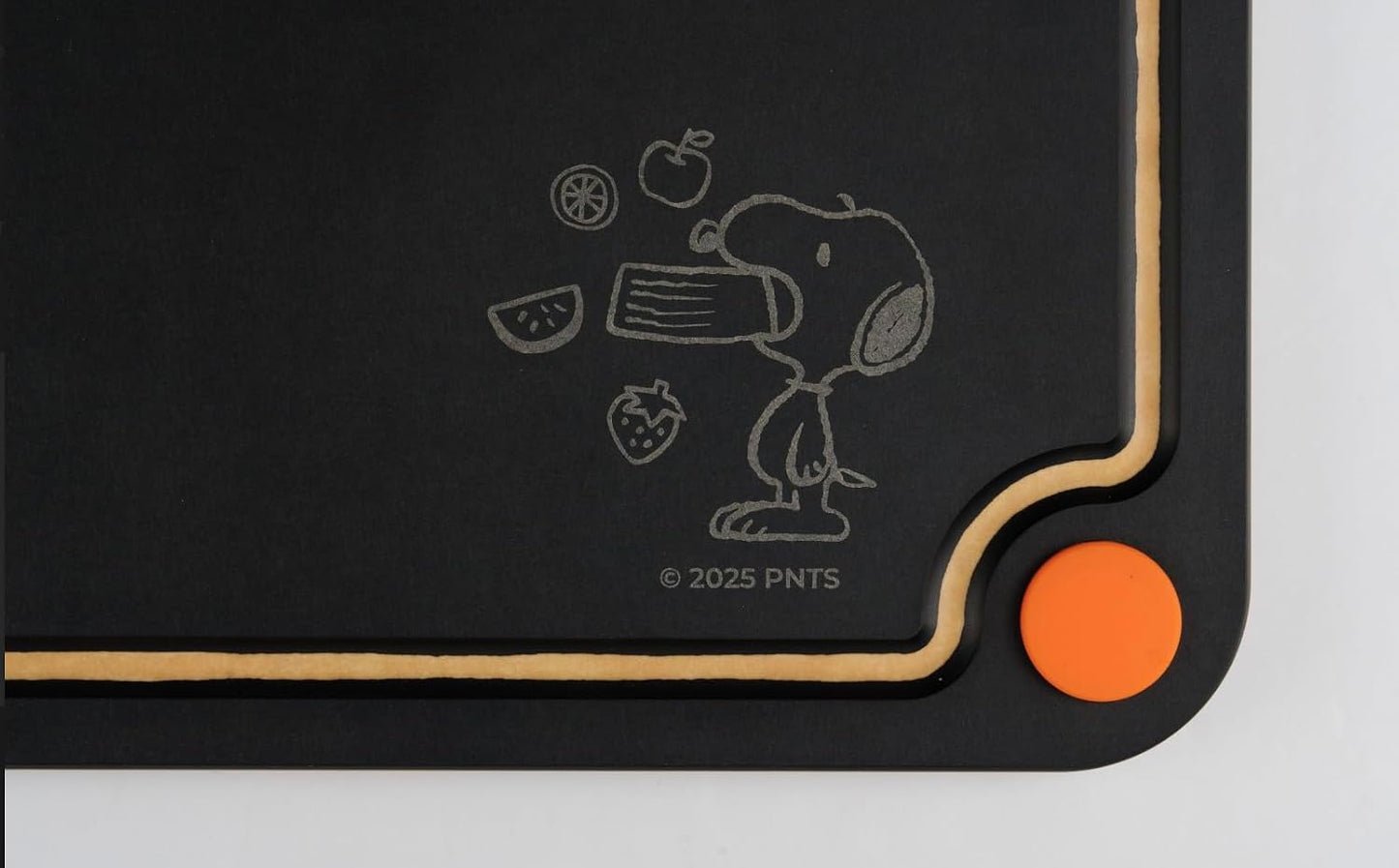 Elihome X Peanuts Kitchen Cutting Board Set, Non Slip Feet, Double Sided Color Coded with Food Icon, Natural Wood Fiber, Dishwasher Safe, Eco-Friendly, Juice Grooves,Non Porous, BPA Free, 2 Pack