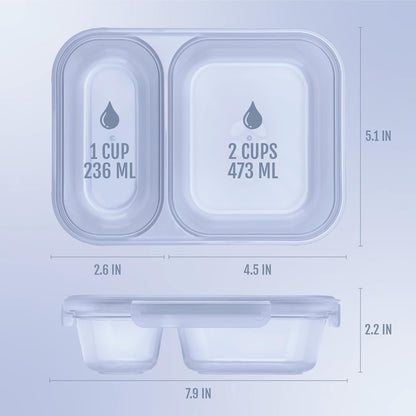 Ello Snap & Nest 10-Piece 4.5 Cup Plastic Meal Prep Set, Reusable Food Containers for Healthy Eating, Freezer, Dishwasher Safe, Berry Fields