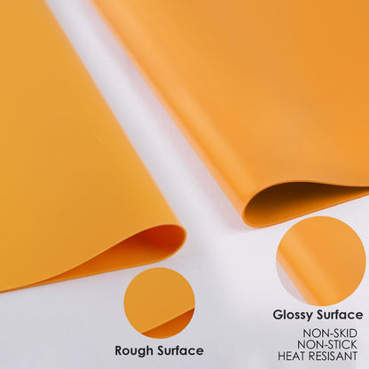 Extra Large Silicone Mat, 31.5x23.6 Inch Heat Resistant Mat for Kitchen Counter, Non Stick Silicone Baking Mat for Dough and Pastry, Thick Silicone placement Countertop Protector, Black countertop mat