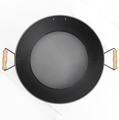 5.5 Gallon Large Beverage Tubs for Parties, 21L Galvanized Ice Bucket with Wooden Handles for Beer, Wine, Cocktails & Outdoor Events -Black