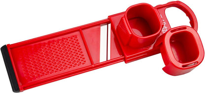 Hutzler Mini-Mandoline Garlic Slicer/Shredder, Turquoise