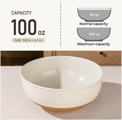 AmorArc Ceramic Mixing Bowls,Stoneware Nesting Bowls Set of 3 for Kitchen