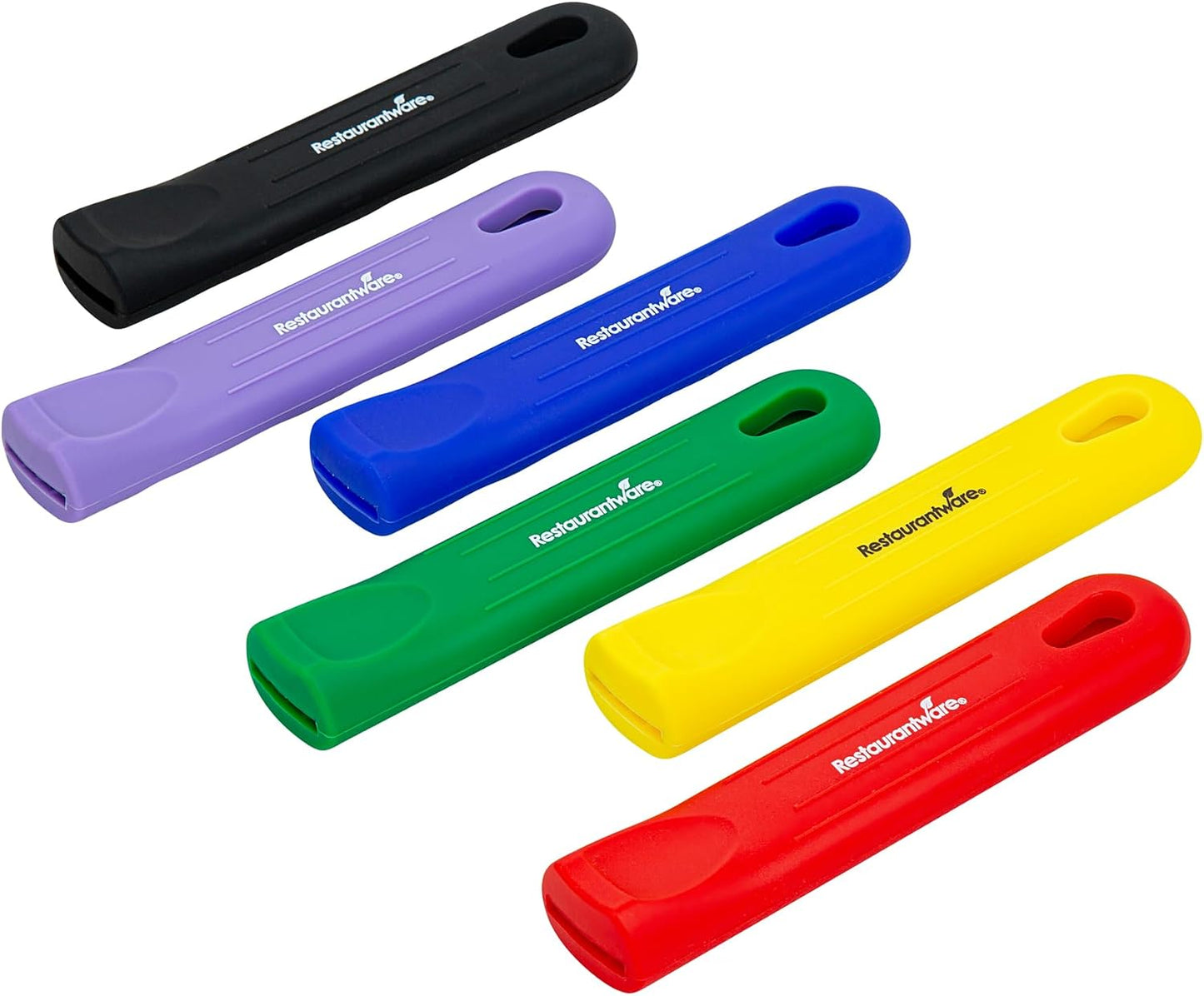 Restaurantware Silicone Pan Handle Cover Set 1-Count Heat-Resistant Removable Pan Handle Grips, Ergonomic Non-Slip Green Handle Protectors for Fry Pans and Sauce Pans