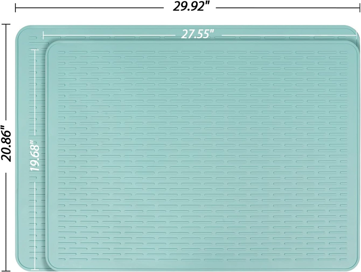 YUHFERA Stove Top Cover for Electric Stove - Silicone Stove Mat for Glass Top, Glass Cooktop Protector For Kitchen,Multi-functional Oven Covers for Electric Stove (Black,28 x 20)