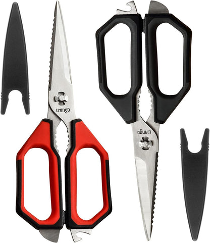 LIVINGO Kitchen Scissors 9.25" All Purpose Poultry Shears 2 Pack