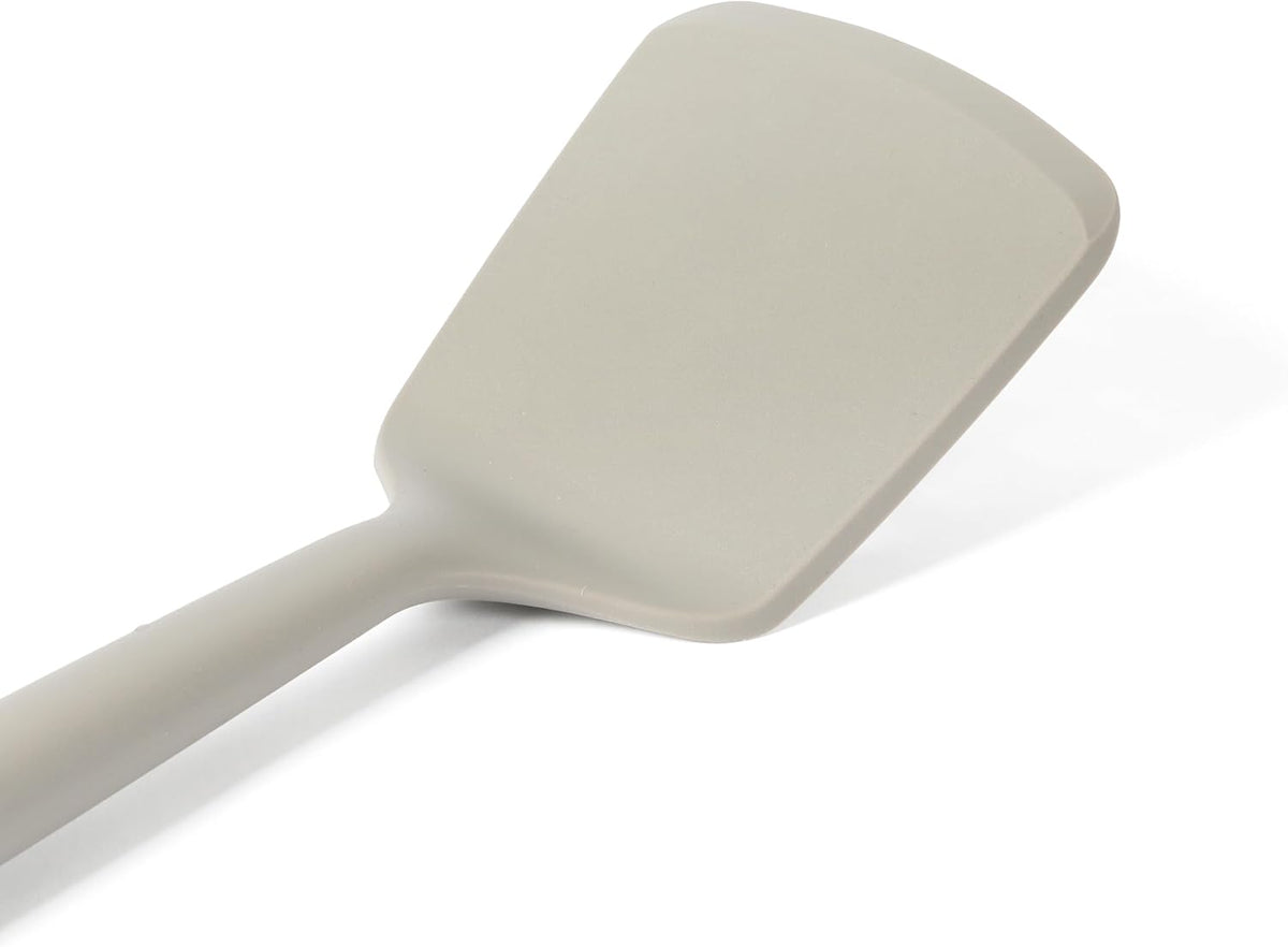 Calphalon Edge Silicone Spoon, Flexible Silicone Cooking Spoon with Reinforced Core, Heat-Resistant Nonstick-Safe Kitchen Spoon for Stirring, Mixing & Serving, Navy