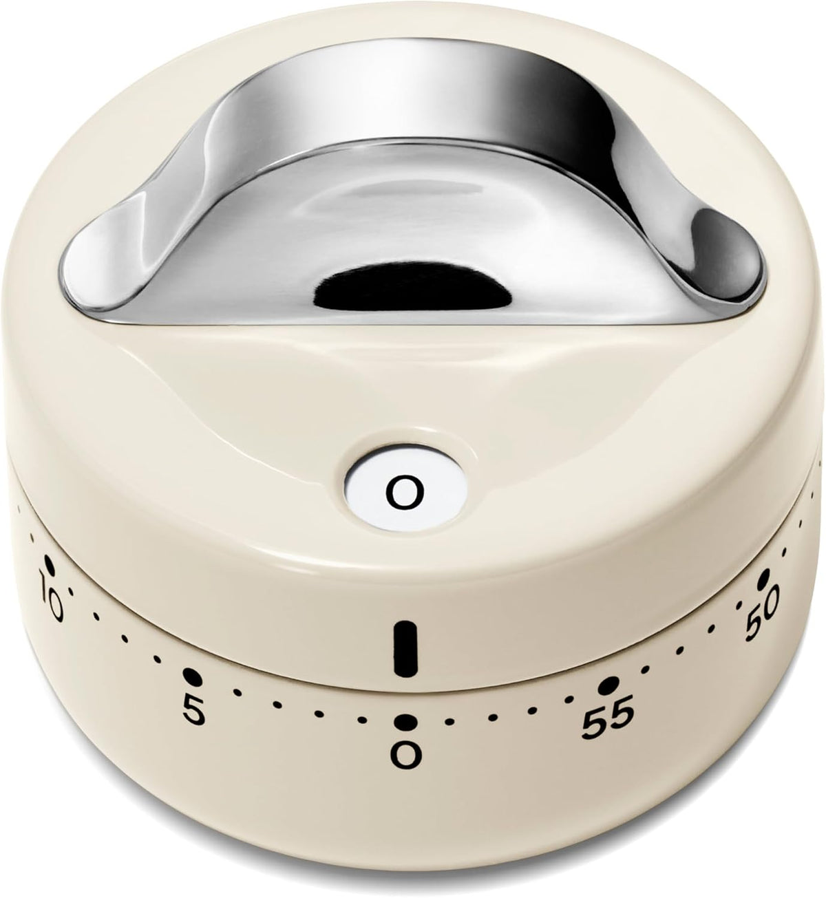 Caraway Mechanical Kitchen Timer, Stainless Steel 60 Minute Wind Up Timer