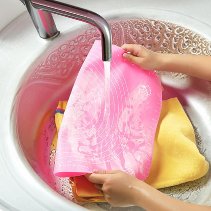 Silicone Baking Mat for Rolling Out Pastry Dough, 20 x 16 Inches, Pink